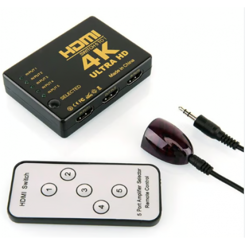 4K 3 PORT KUMANDALI HMDI ÇOĞALTICI SWITCH SPLITTER